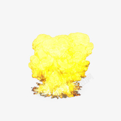 大爆炸黄色火光素材