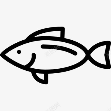 水产海鲜丸子鱼向左图标图标
