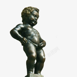 撒尿的小人撒尿小人雕像高清图片