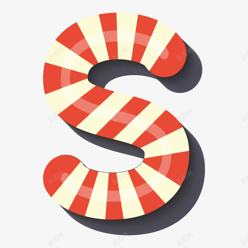 手绘糖果英文字母Spng免抠素材_88icon https://88icon.com 