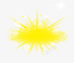 半透明爆炸光斑阳光素材