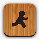 跑步小人木板logo图标图标