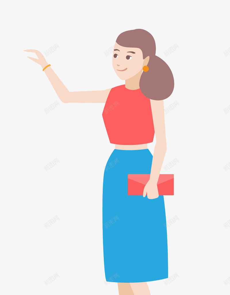 卡通拿着钱包的女人图png免抠素材_88icon https://88icon.com 卡通 女人 招手 插图 时尚的 漂亮的 钱包