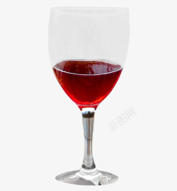 装有红色葡萄酒的酒杯素材