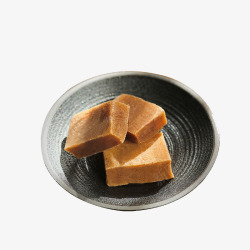无核枣片泡茶陶瓷碗山楂块饼高清图片
