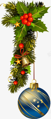 节日圆球圣诞树铃铛素材