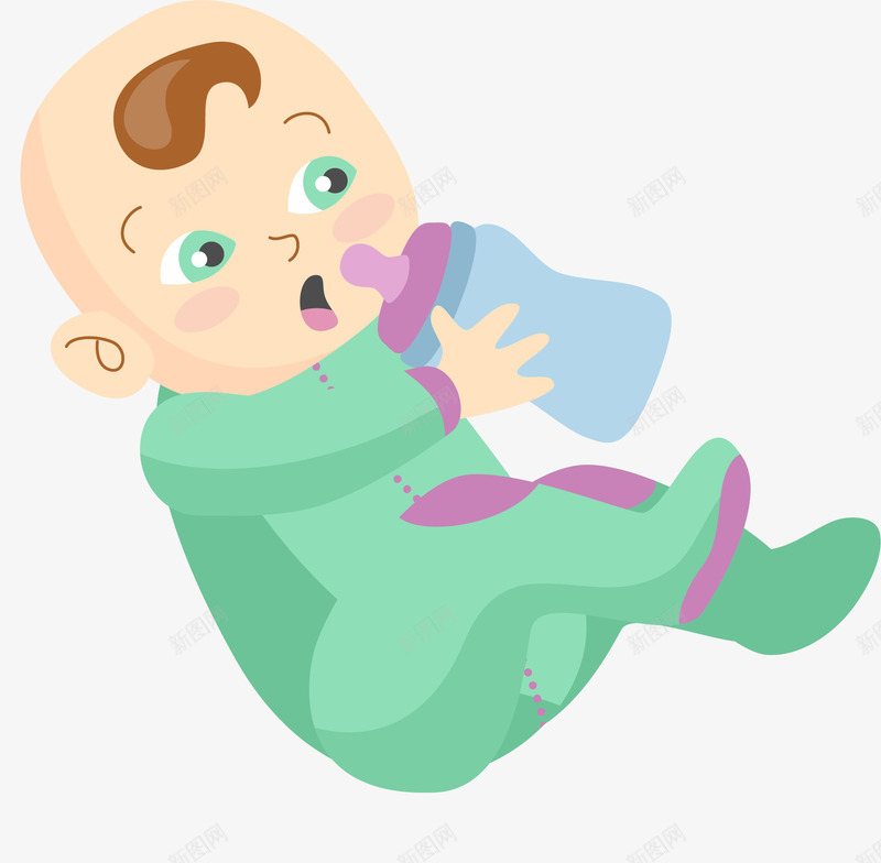 婴儿喝奶可爱卡通婴儿png免抠素材_88icon https://88icon.com 卡通 卡通婴儿 卡通手绘 奶瓶 婴儿 婴儿卡通 婴儿用品 手绘 手绘卡通 服饰 绿色 衣服 设计