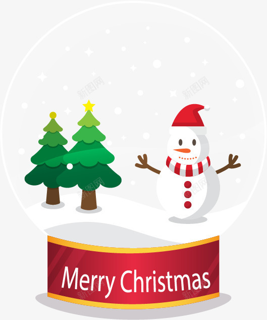 飘雪圣诞水晶球png免抠素材_88icon https://88icon.com 下雪圣诞图片素材 水晶球 矢量素材 雪人 飘雪