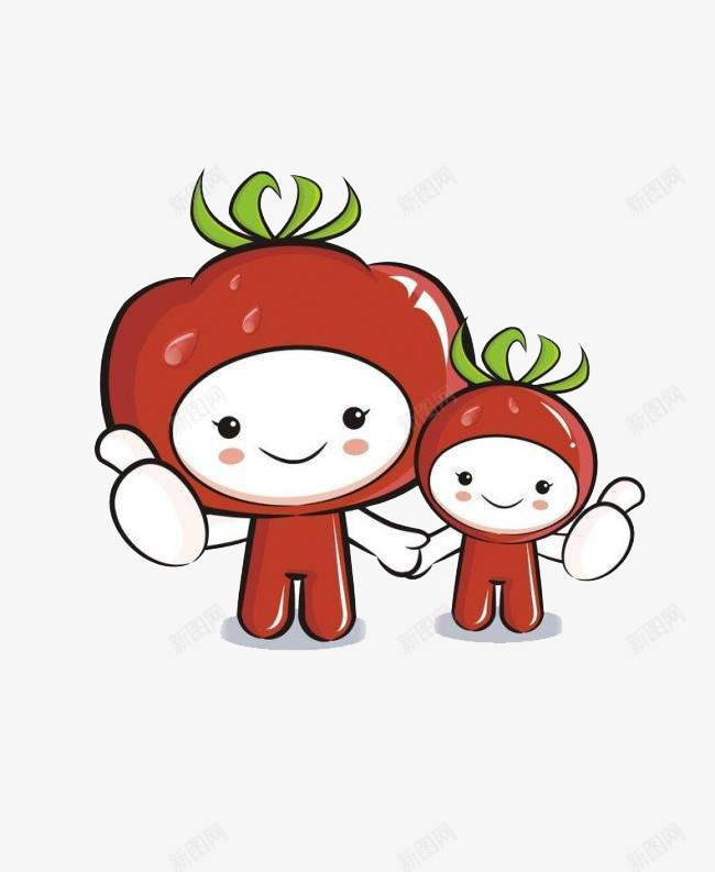 可爱的番茄小人造型元素png免抠素材_88icon https://88icon.com 元素 可爱 小人 番茄 造型