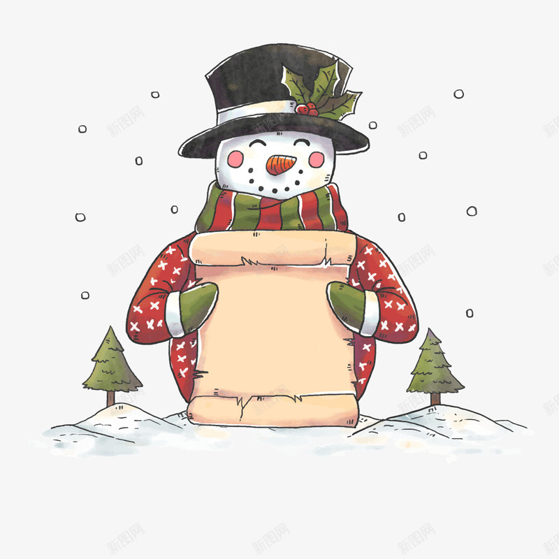 卡通圣诞节雪人png免抠素材_88icon https://88icon.com 下雪天 卡通雪人 可爱雪人 圣诞节雪人 背景装饰