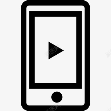 手机腾讯视频手机屏幕上的游戏符号图标图标