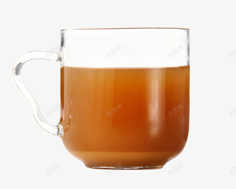 一杯红茶png免抠素材_88icon https://88icon.com PNG 正视图 玻璃杯 红茶 饮品