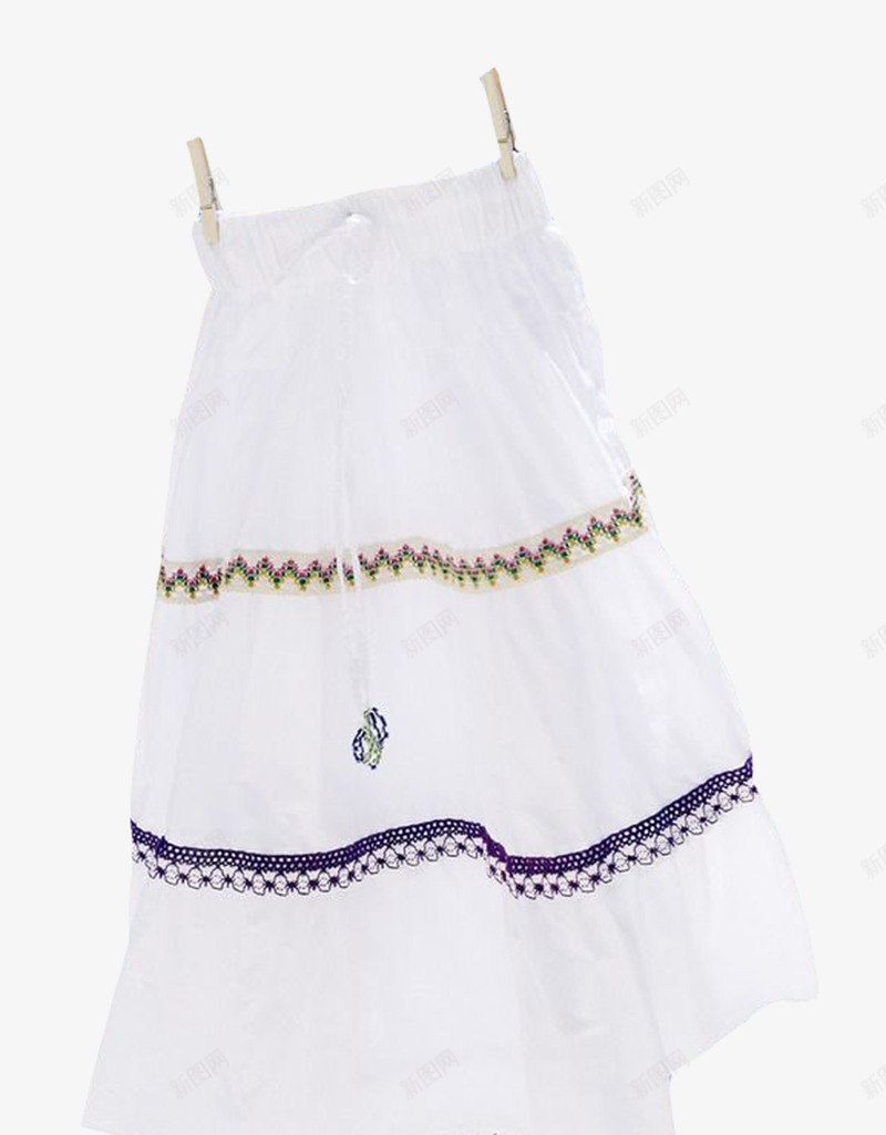 挂着的裙子png免抠素材_88icon https://88icon.com 夹子 挂着的衣服 挂着的裙子 白色裙子 裙子