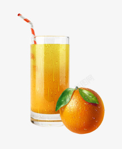 摄影橘子汁新鲜素材