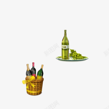 红酒木桶葡萄酒水图标图标