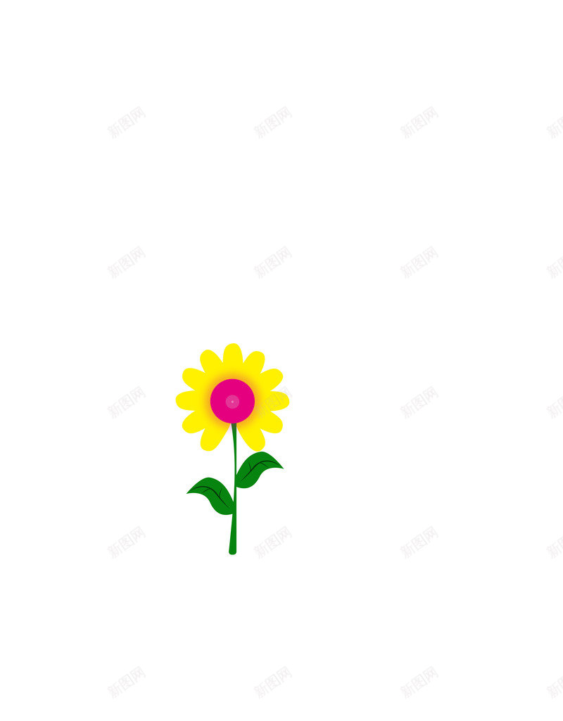 小花黄华png免抠素材_88icon https://88icon.com 卡通花 手绘 手绘花 插画