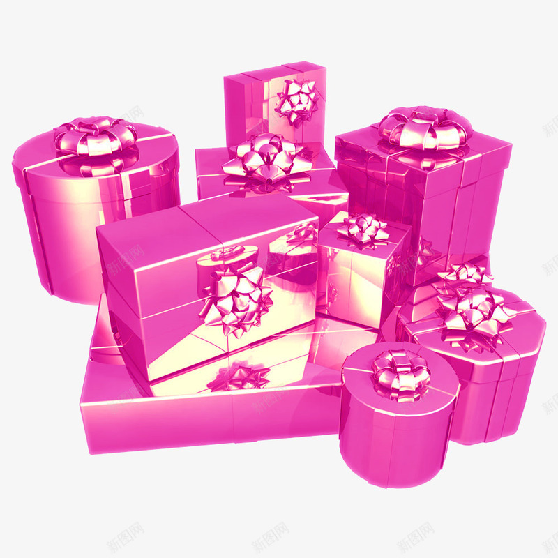 各种形状的紫色礼品盒子png免抠素材_88icon https://88icon.com 包装 各种形状 礼盒 紫色