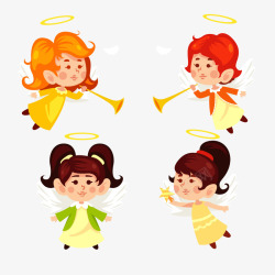 天使合集矢量图素材