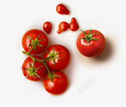 红色西红柿新鲜素材