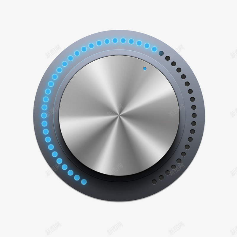 圆形蓝色按钮进度条png免抠素材_88icon https://88icon.com 圆形 圆形进度条 按钮 蓝色 进度条