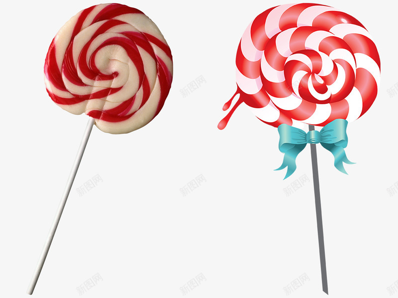 两颗棒棒糖png免抠素材_88icon https://88icon.com 两颗棒棒糖 手绘 甜食 糖果 颜色渐变棒棒糖