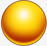 圆形黄色亮光圆球素材