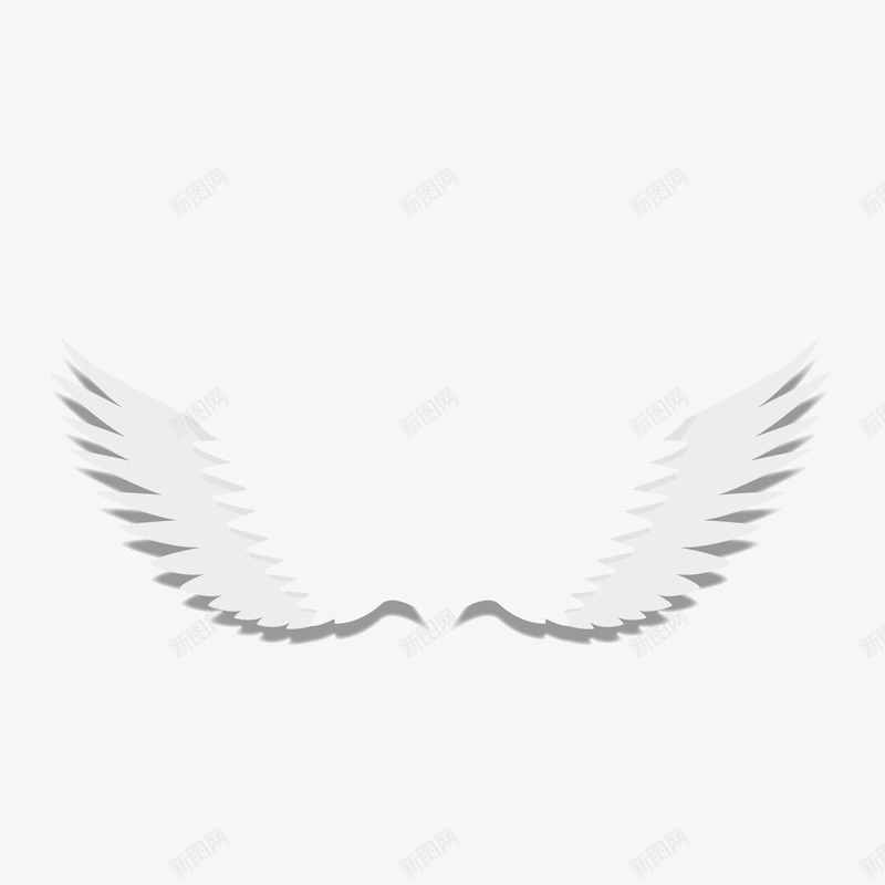 白色天使翅膀png免抠素材_88icon https://88icon.com 卡通翅膀 天使翅膀 白色翅膀 美丽翅膀 背景装饰
