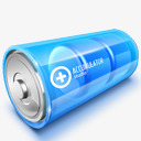 蓝色的电池素材