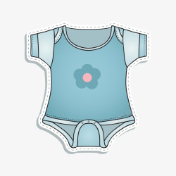 婴儿衣服矢量图素材