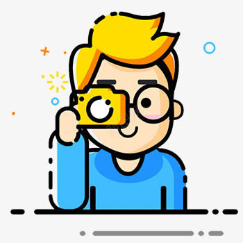 拍照的穿蓝色衣服的戴眼镜的男生png免抠素材_88icon https://88icon.com 拍照 男生 相机 眼镜