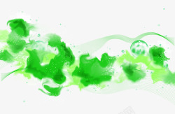 绿色水墨渲染背景素材