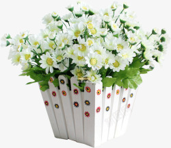 白色小花花束素材