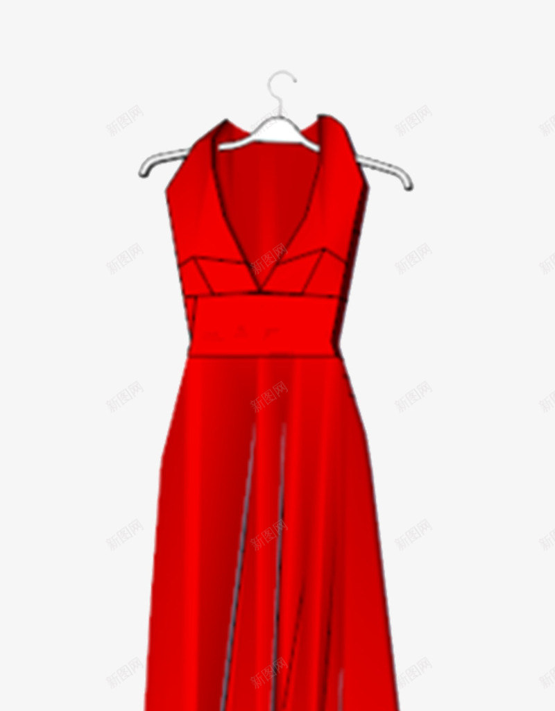 红色连衣裙png免抠素材_88icon https://88icon.com 挂着的衣服 挂着的裙子 红色 裙子 连衣裙