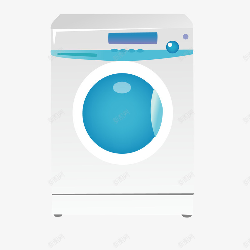 卡通洗衣机矢量图ai免抠素材_88icon https://88icon.com 卡通 家电 洗衣服 洗衣机设计 电器设计 矢量图
