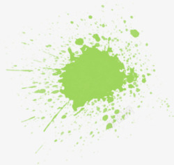绿色的油漆在空中飞溅素材