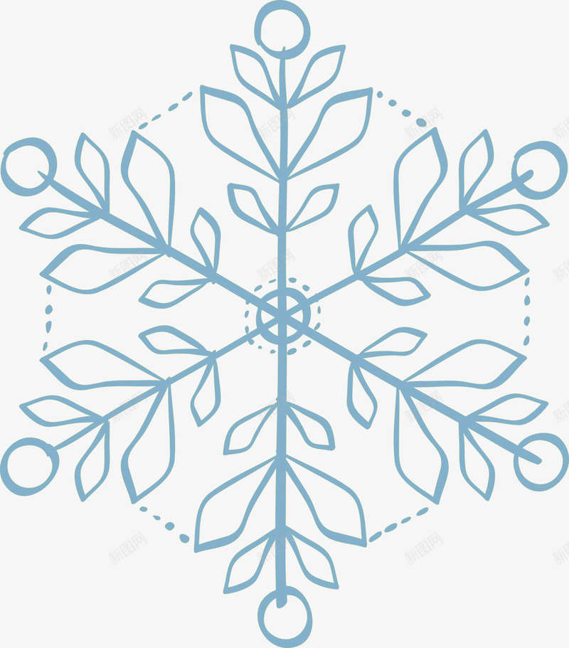 美丽的雪花png免抠素材_88icon https://88icon.com 冬天 雪绒花 雪花 飘雪