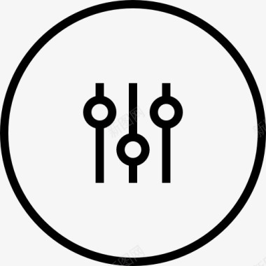 火焰圈素材均衡的圆形按钮图标图标