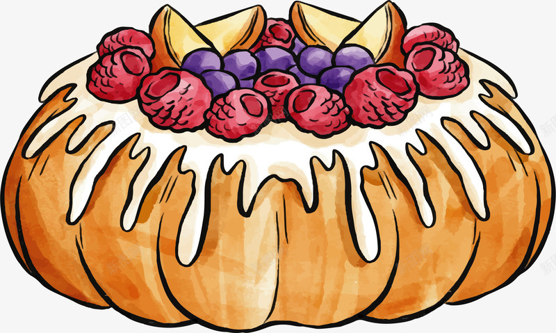 水果点缀南瓜蛋糕矢量图ai免抠素材_88icon https://88icon.com 南瓜蛋糕 手绘风 水果点缀 水果蛋糕 矢量png 蛋糕 矢量图
