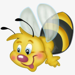 微笑蜜蜂微笑的小蜜蜂高清图片