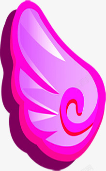 粉色艺术翅膀素材