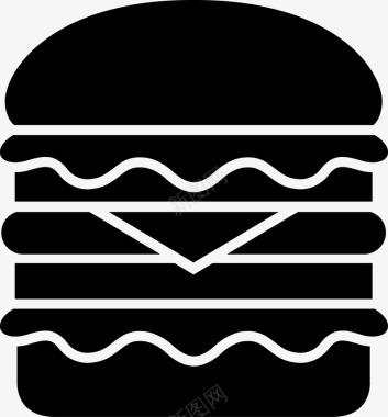 汉堡矢量图图标图标