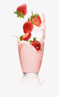 草莓汁素材