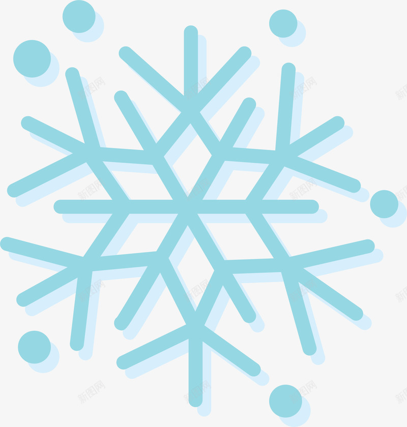 蓝色漂浮雪花片png免抠素材_88icon https://88icon.com winter 冬天 冬季 寒冬 绿色雪花片 飘雪