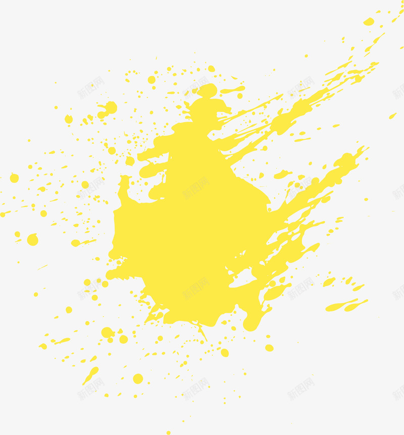 黄色斑斓花纹png免抠素材_88icon https://88icon.com 墨迹 斑斓图案 水墨 水彩 边框纹理 黄色花纹