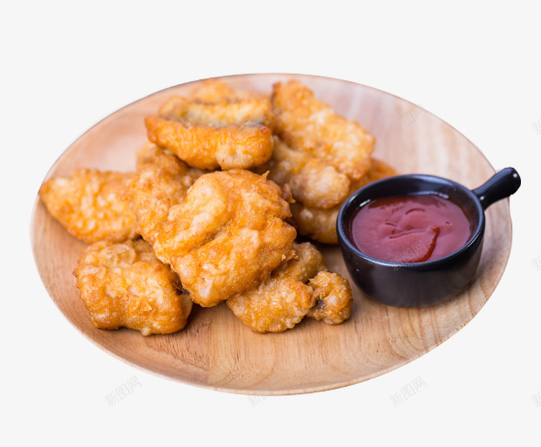 炸鳕鱼块png免抠素材_88icon https://88icon.com 油炸食品 海鲜 番茄酱 美食 零食 食物 鳕鱼