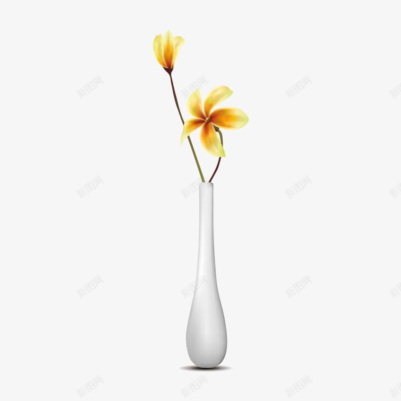 花瓶里的花png免抠素材_88icon https://88icon.com 小花瓶 白色花瓶 花 花瓶