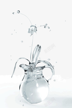 水晶玻璃花瓶素材