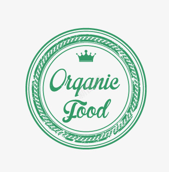 绿色食品logo图章矢量图图标图标