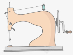 卡通缝纫机素材