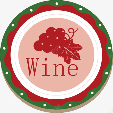 标签免抠素材葡萄酒logo矢量图图标图标